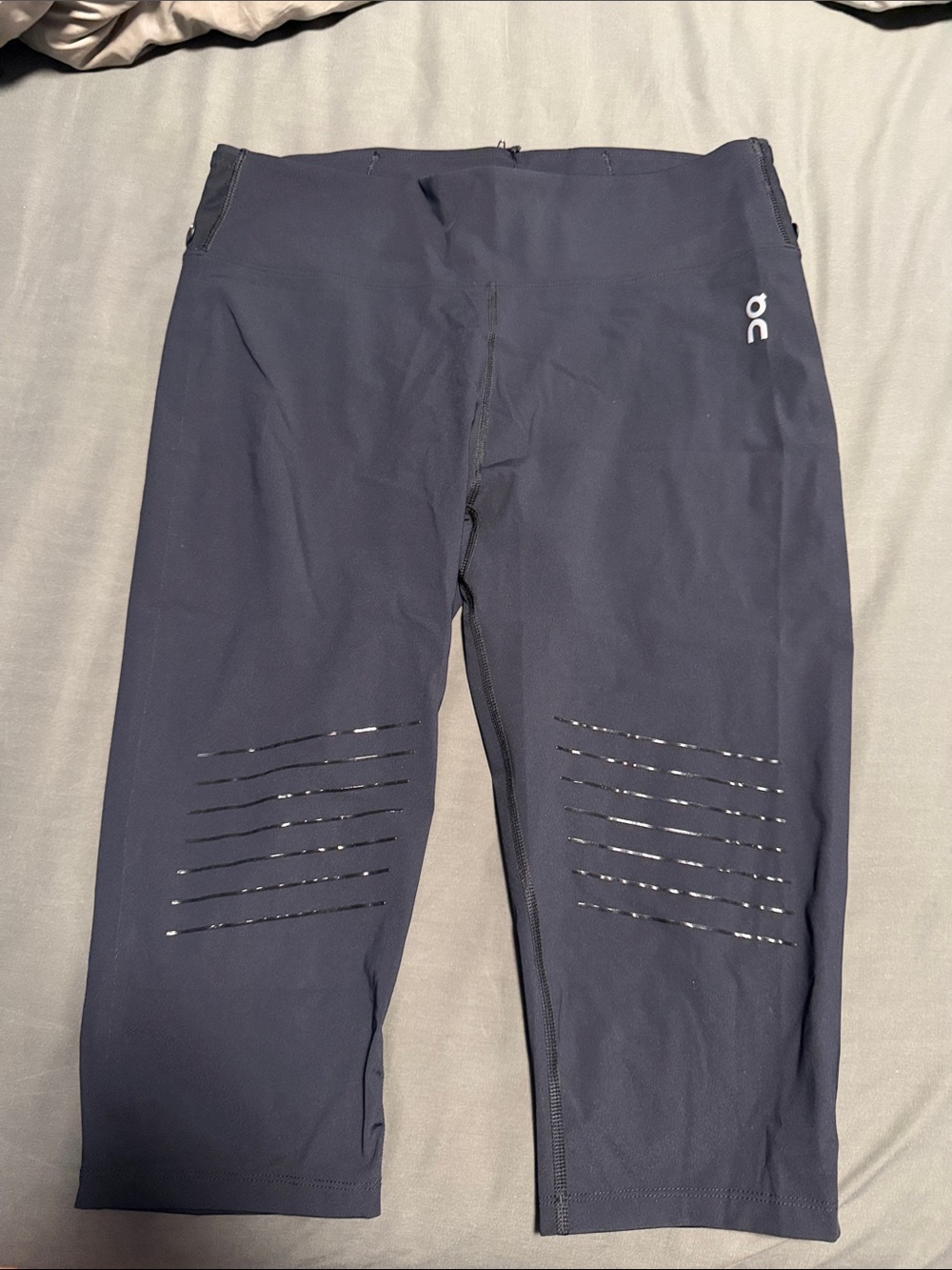 Men On Running Black Trail Tights Capri Style